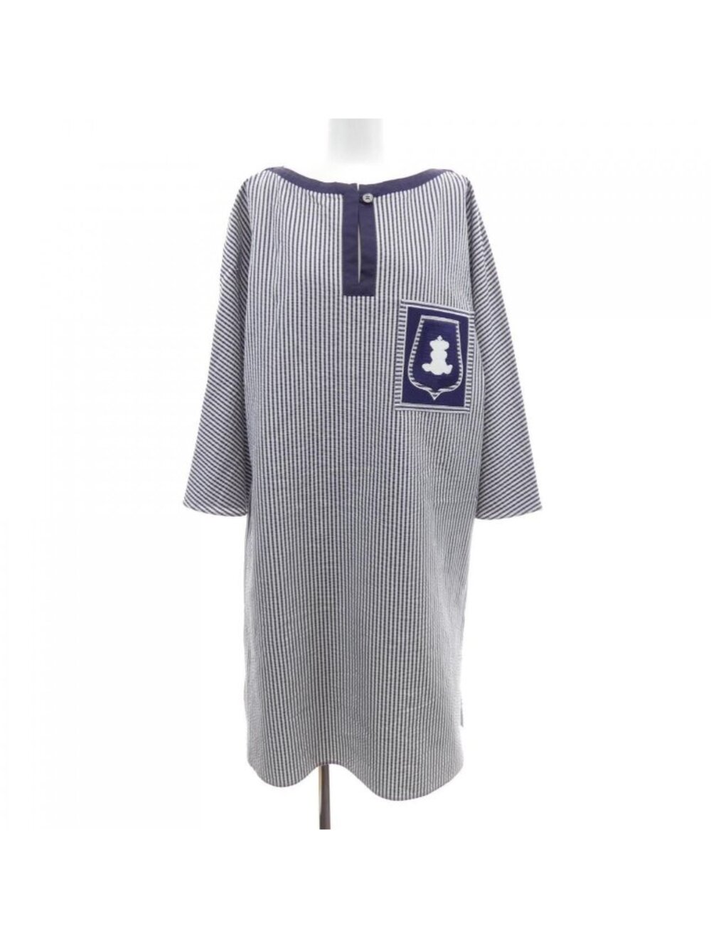 Hermes Tunic Coat Navy
